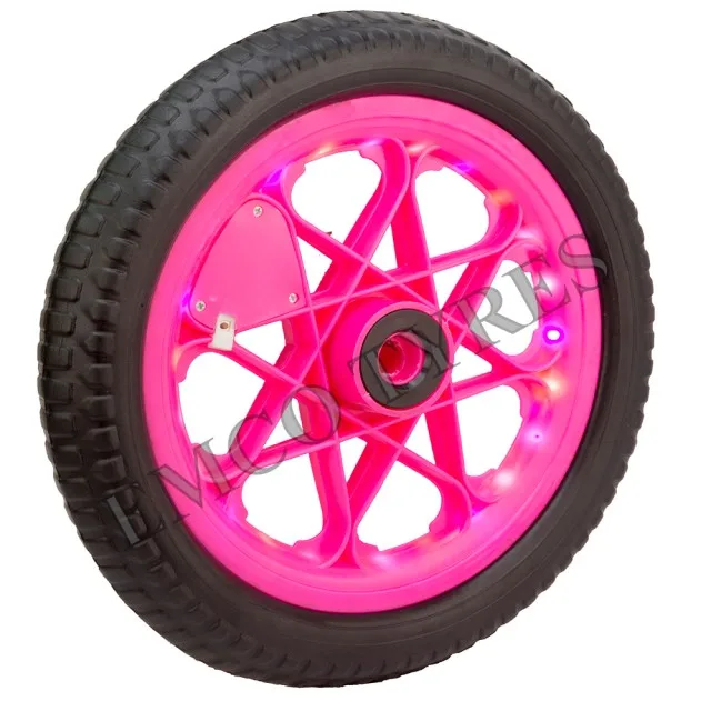 14 inch eva tyres tires  with LED light kids cycle tyre look luxury  pink in colour available in customised packing
