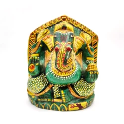 Green Aventurine Painting Ganesh Modern Art Indian India famous god lord Ganesh  painting