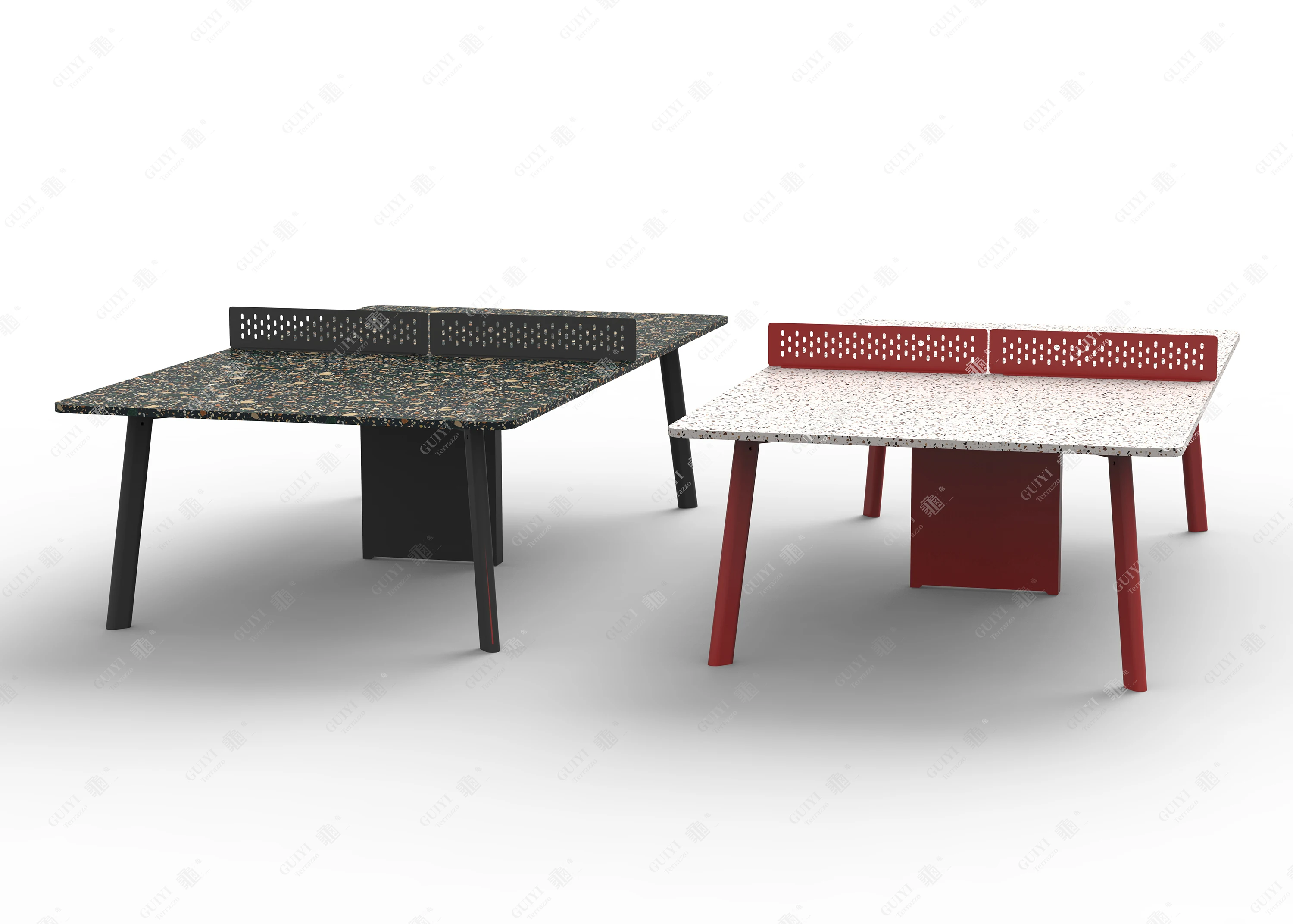 terrazzo table fashional terrazzo furniture marble table cement base terrazzo artificial stone