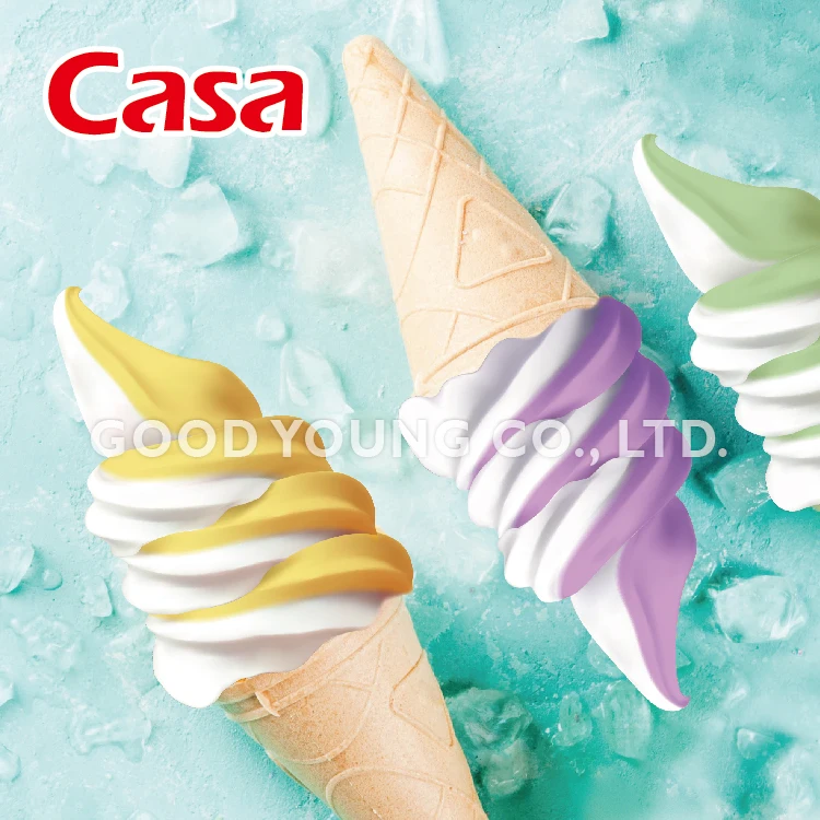 ISO Сертификация CASA 3 в 1 мороженое Hokkaidou с мягким мгновенным вкусом смесь порошка