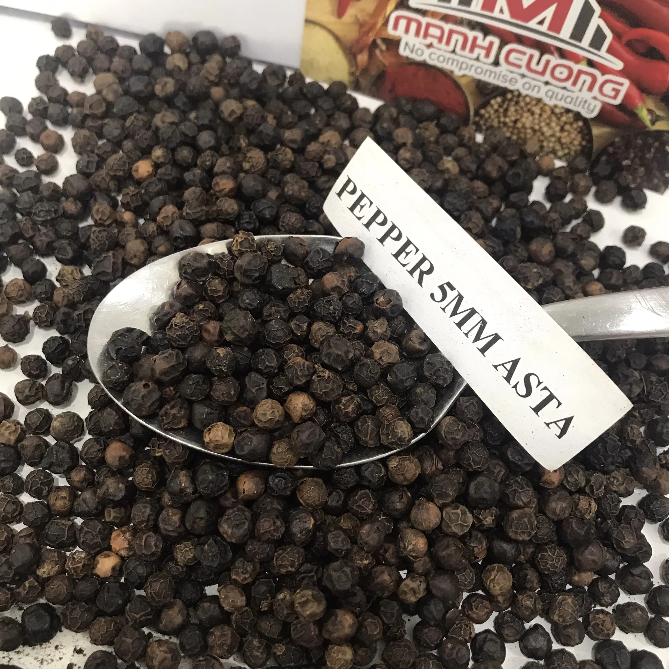 
Dried Black pepper 5mm ASTA High Quality and Cheap Price from Vietnam 