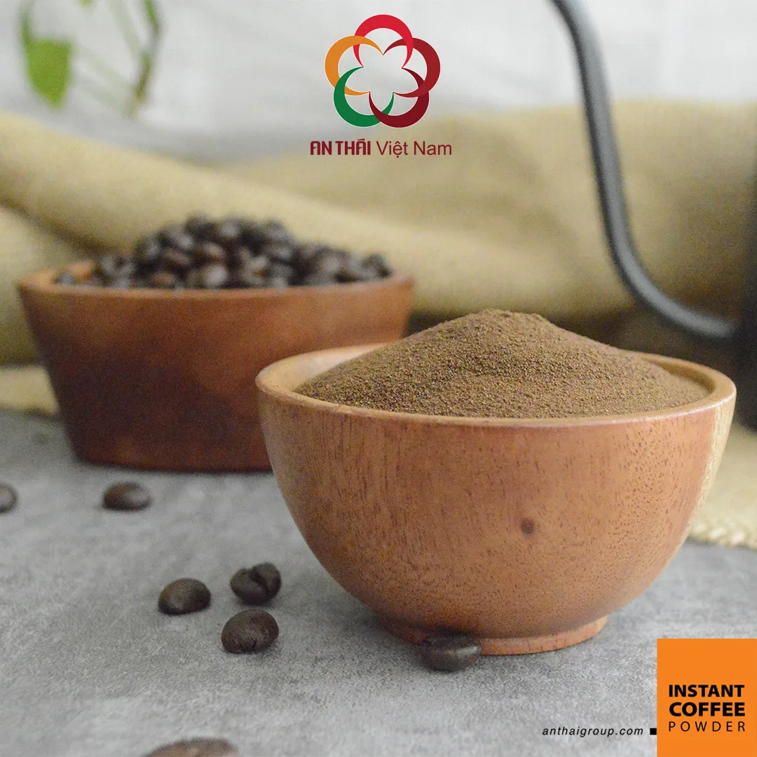 Кофейный порошок Robusta со вкусом шоколада и сливок от производителя мягкий вкус с высоким содержанием кофеина в объемной упаковке