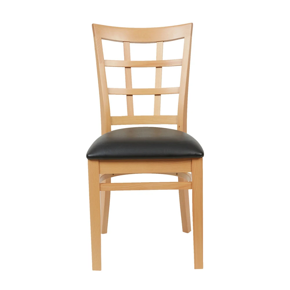 Mkld кресло с окном и спинкой, сверхмощная решетчатая спинка, американский стиль, деревянная крышка, твердая спинка, стул для ресторана, деревянный стол, стул