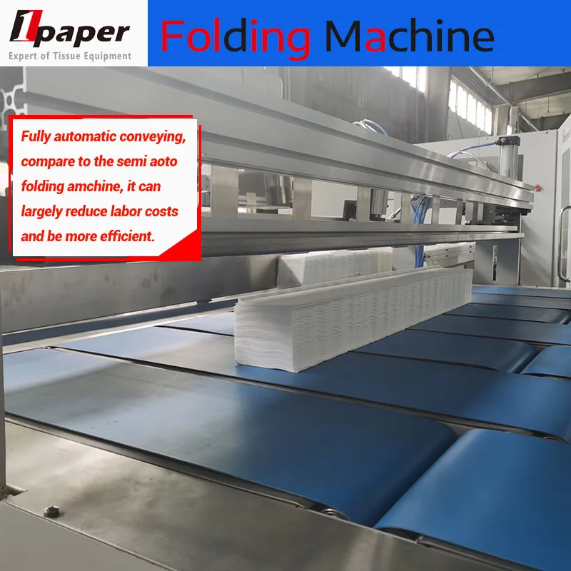 V Folding Facial Tissue Making V Folder Machine Drawn Facial Tissue Folding Machine