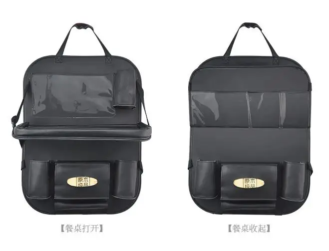 Популярный многоцелевой прозрачный Карманный автомобильный Органайзер из искусственной кожи для хранения на заднем сиденье автомобиля