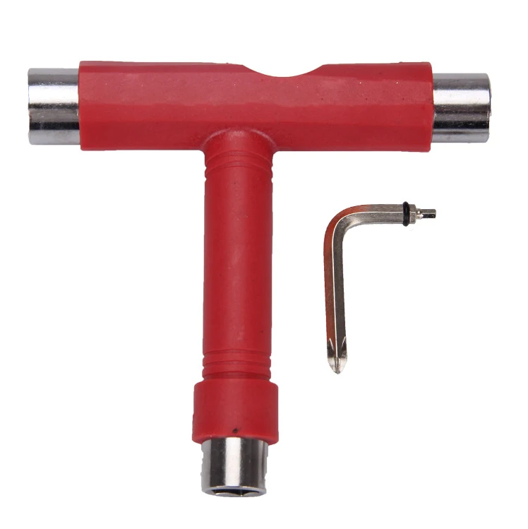 Custom Logo Portable Skateboard T Tool Wrench Screwdriver T Shape Skateboard Tools