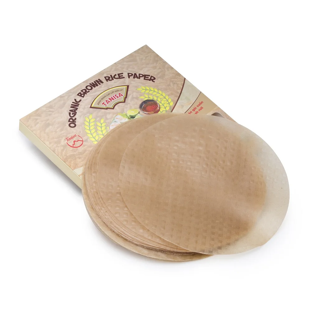 Hot Product Organic Brown Rice Paper For Fresh Rolls, Deep Fried In Vietnam With Factory Price