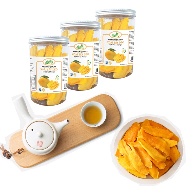 Dried mango packed in plastic jar 250g-500g