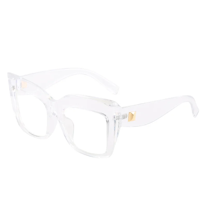 Fashion Rivet Cat Eye Glasses Blocking Blue Light Lens Frame Eyeglasses Transparent Glasses Eyeglass Frame