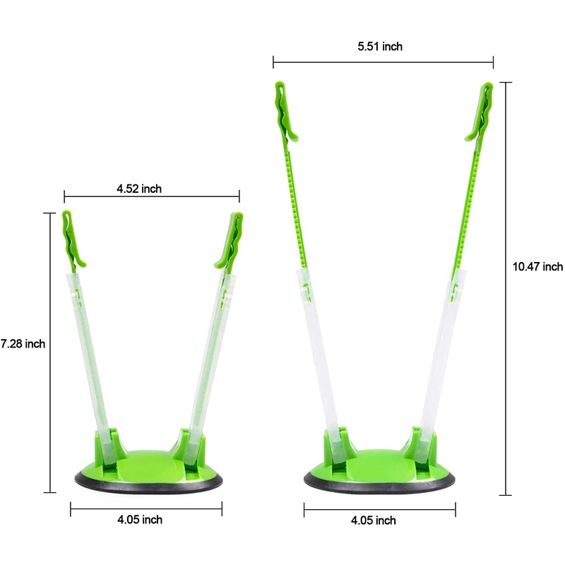 Baggy Rack Sandwich Bag Racks Holder Food Storage Bags Clip for Food Prep Bag Baggy Rack Stand Foldable Plastic Customized Logo