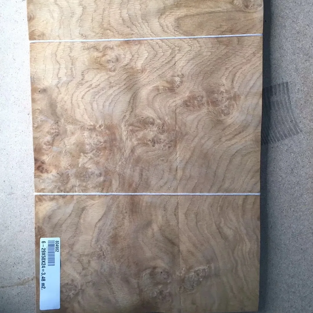 Exotic Oak Burl Veneer for Hotel Decoration