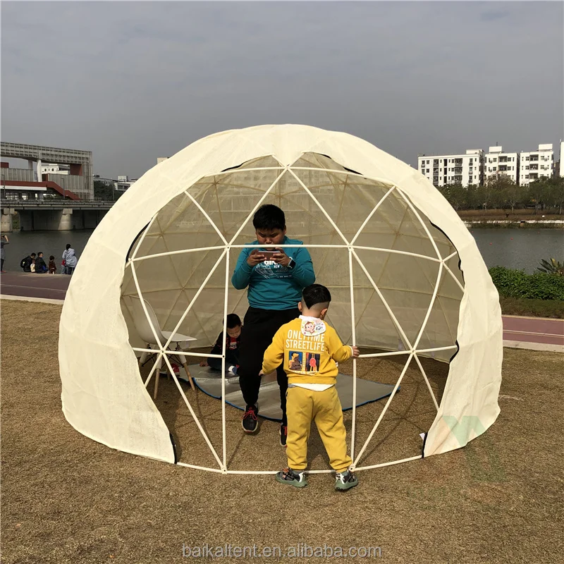  transparent 3.6m diameter luxury outdoor camping plastic igloo dome