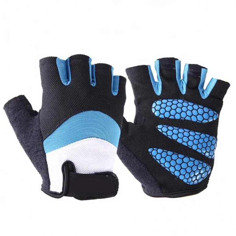 Bike Gloves Pad Shock Absorbing Anti Slip Outdoor Sports Riding Working Half Fingers Cycling Gloves