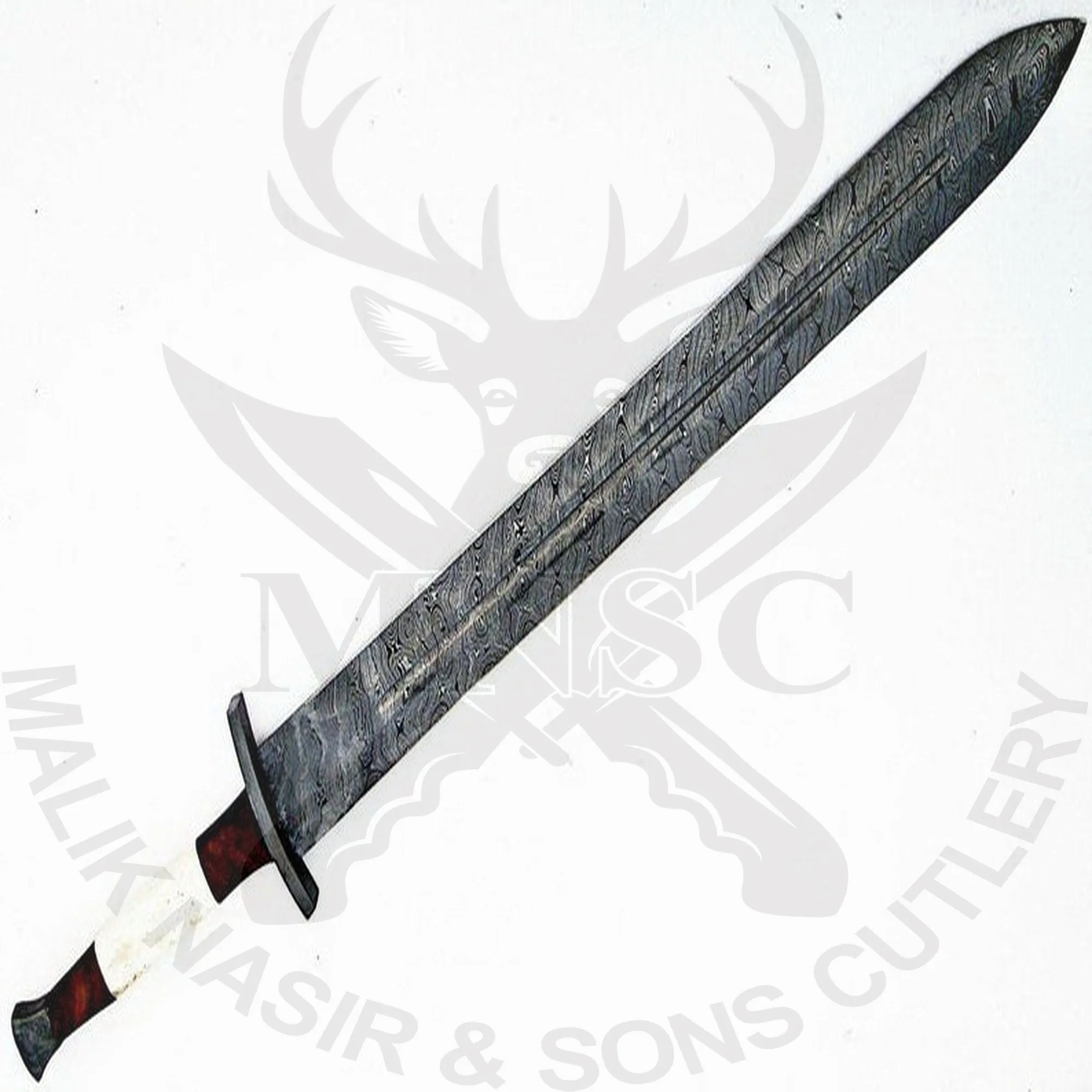 Custom Handmade Hand Forged Damascus steel Viking sword Camping Sword Survival Sword