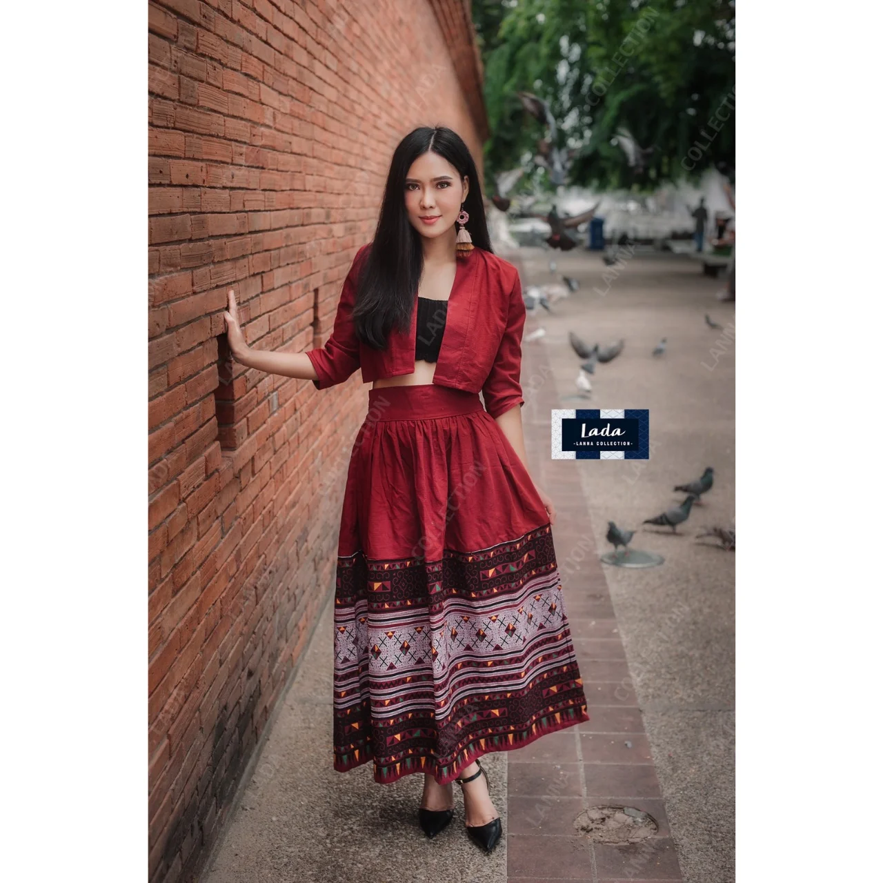 Бестселлер тайские повседневные женские платья премиум-класса ручная работа Лада Лана коллекция 027 набор кроп-Mong