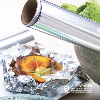 Al Bayader heavy duty Aluminum food wrapping Foil rolls silver