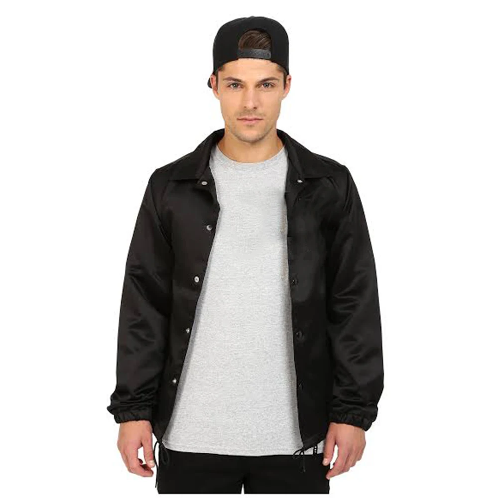 Custom Olive Green Nylon coach Jackets Screen Printing Customized coach Jackets Windbreaker High Quality Men coach Jackets