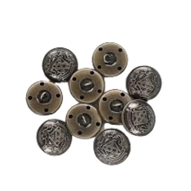 high  quality 4 hole metal buttons