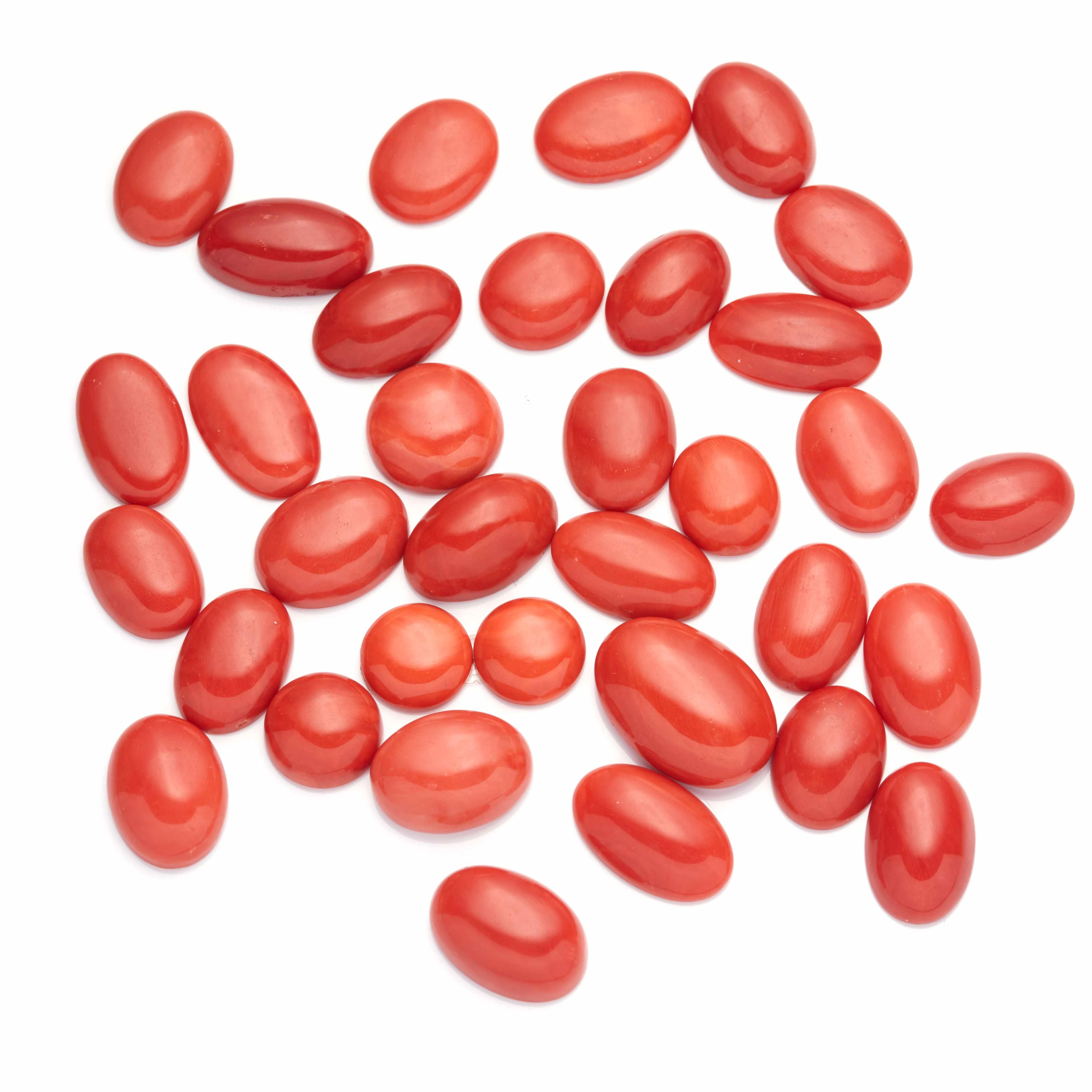 Big Size mm 14 Up Oval Cabochon From Mediterranean Sea Top Quality