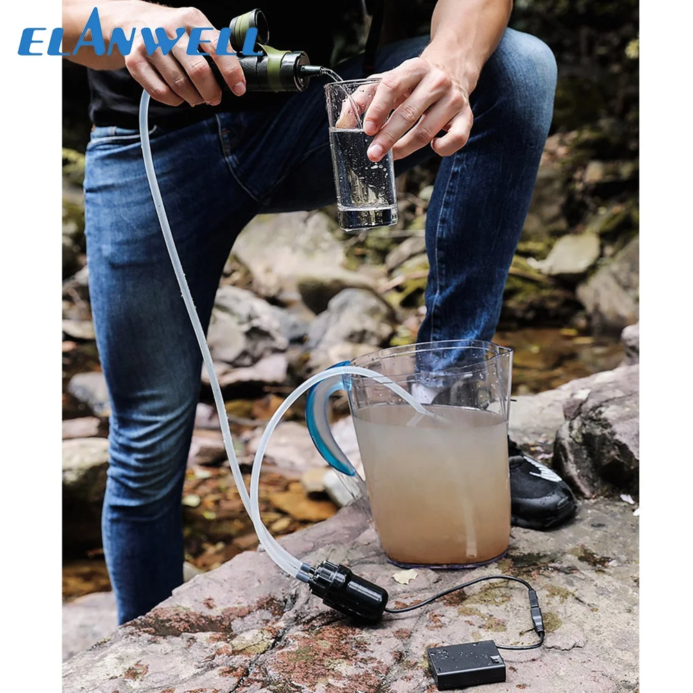 camping & hiking life portable outdoor against virus water filter straw