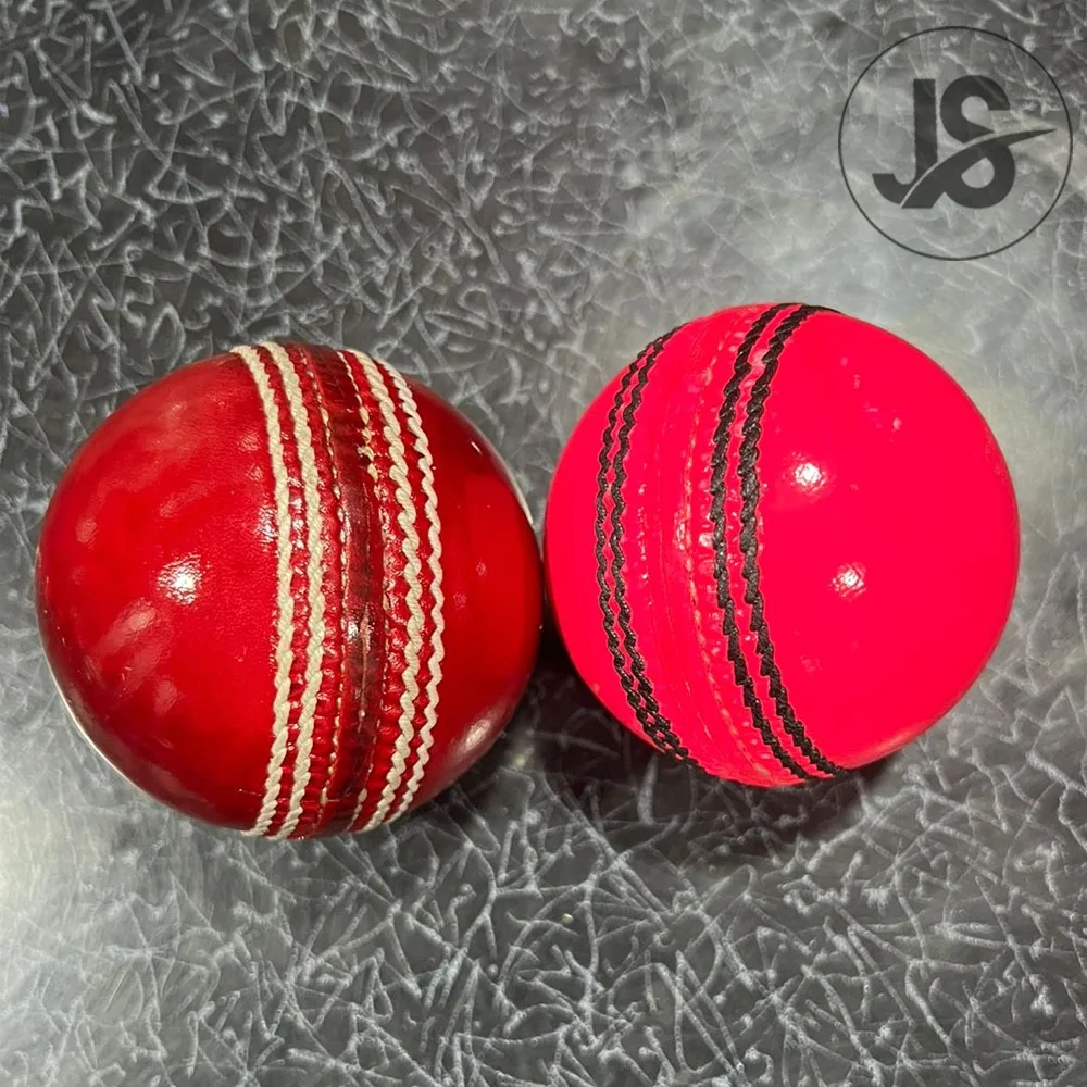 OEM Pakistan Made Export High Quality Cricket Balls Red White and Pink Cricket Hard Leather Match Balls Custom Made Logo