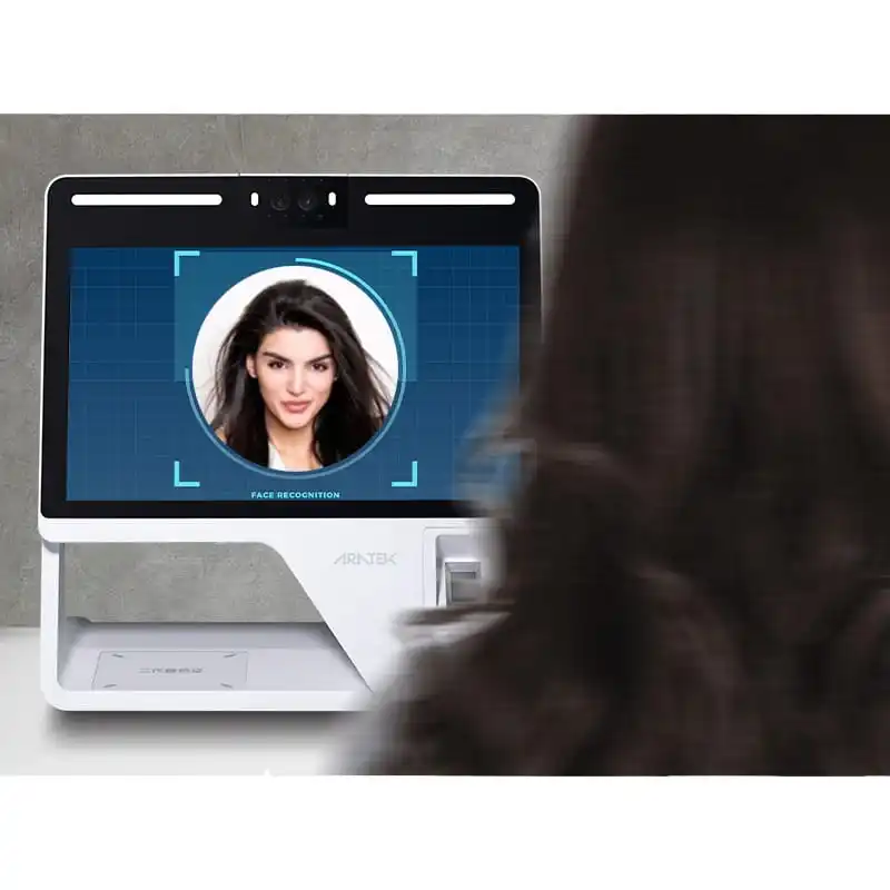Easy & Secure Visitor Management System Shenzhen Aratek Attendance Machine Biometric Face Recognition Terminal