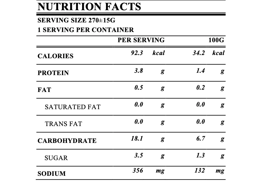 Instant soup ready to eat mushroom with no additives for family