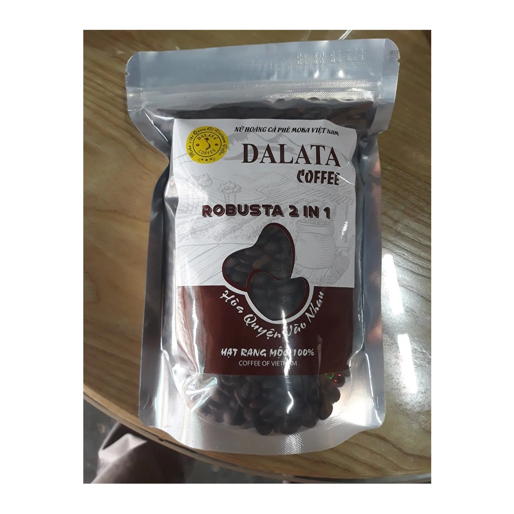 Сделано в Вьетнаме, самый продаваемый товар, 2021 ЖАРЕНЫЙ КОФЕ Robusta 250 г для одного пакета с 70% Арабика и 30% Робуста