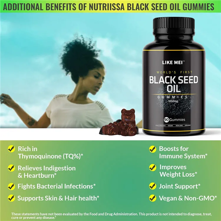 green heart healthy black seed gummies