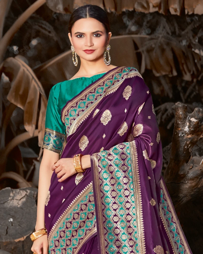 Wedding And Party Wear Saree For Ladies Best And High Quality Silk Sari from India Pakistani sari Latest Ethnic Wear Saree