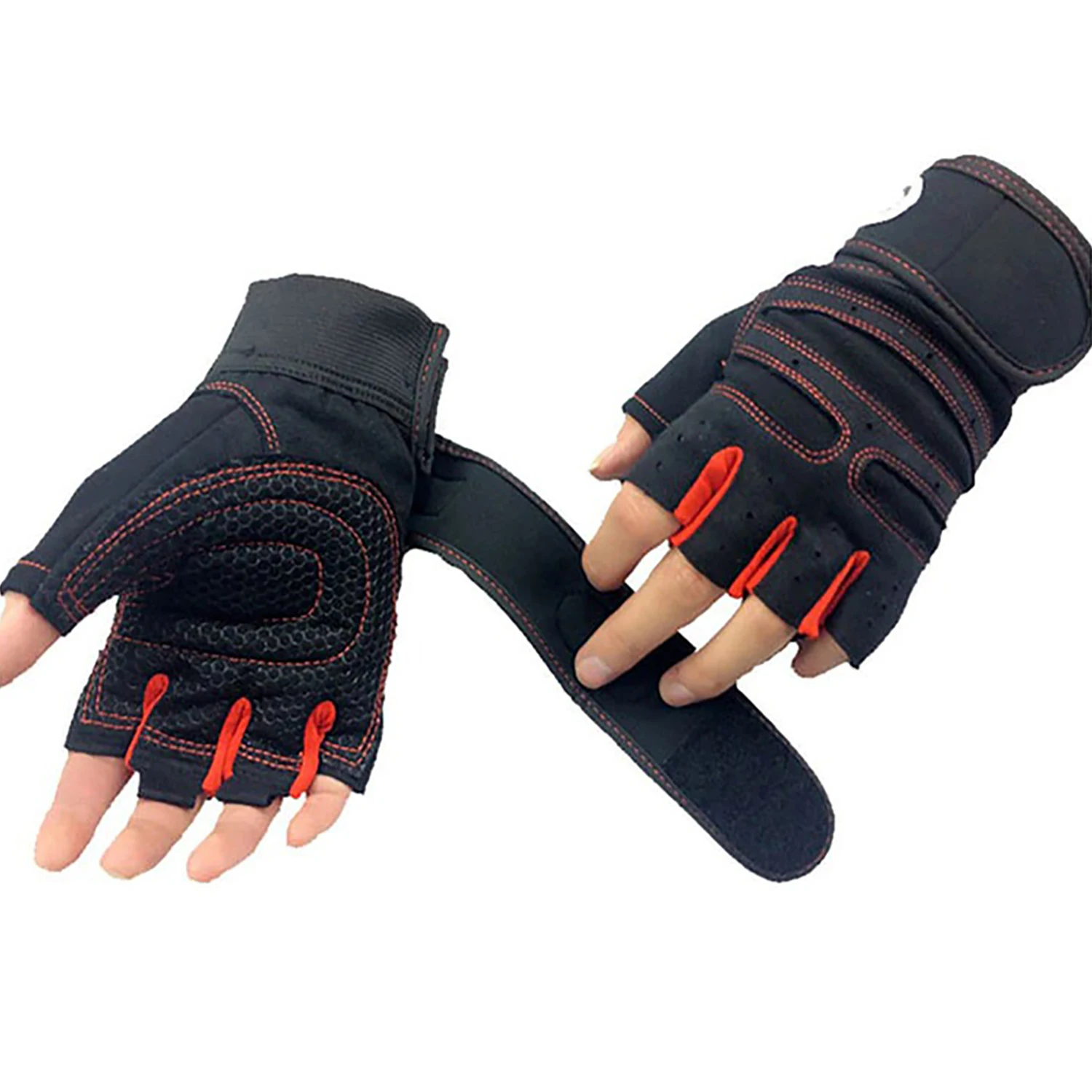 New Fashion Gym Gloves Body Building Weight Lifting Gloves Men Women Custom Exercise Protect Wrist Training Fitness Gloves