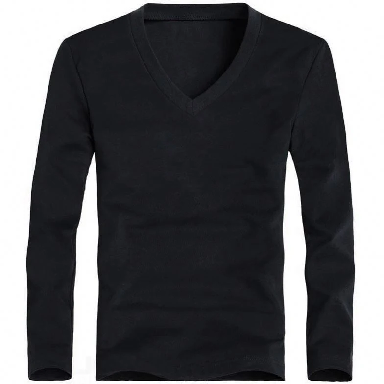 
Men V neck full sleeve T shirt unisex v neck shirt full sleeve t-shirt V neck tshirt for men 