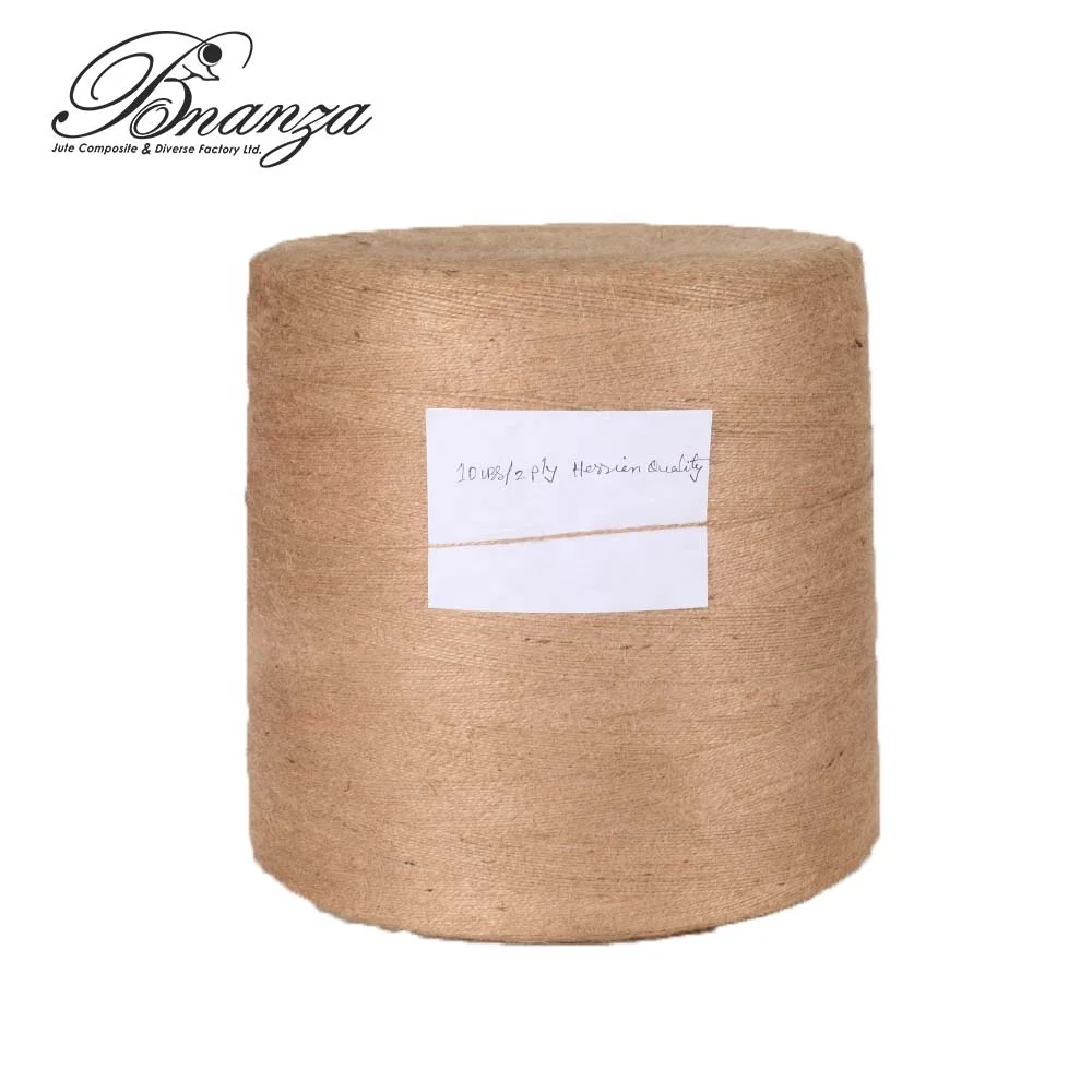 JY-0006 10Lbs-2ply (гессенской качества) джутовая пряжа из Bonanza натурального джута сложные и разнообразные завод