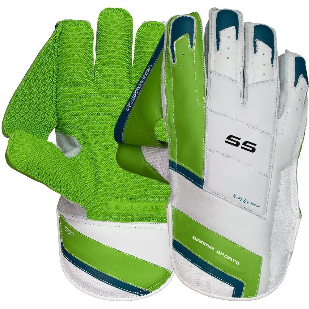 Зеленые/белые перчатки для крикета для профессионального крикета, прочные и удобные/индивидуальный логотип, размер и цвет