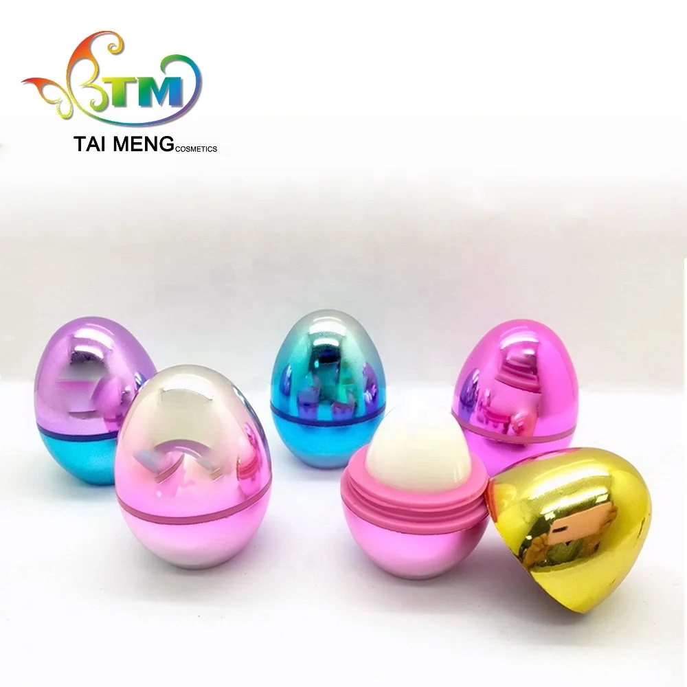
Гальваническое покрытие ароматические яйцевидной формы поп мяч бальзам для губ 