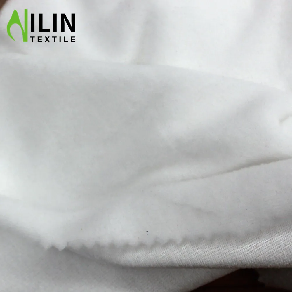 Low price volume sales shaoxing Textile market polar fleece one sides brush knitting fabric for winter garment