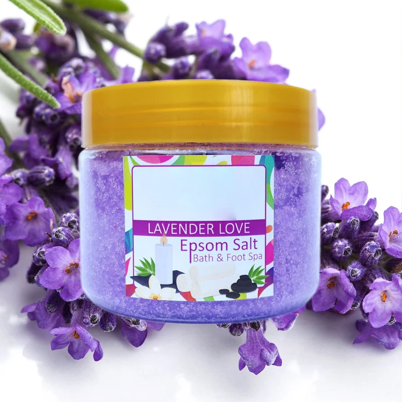 New wholesale price lavender fragrance spa bath salt