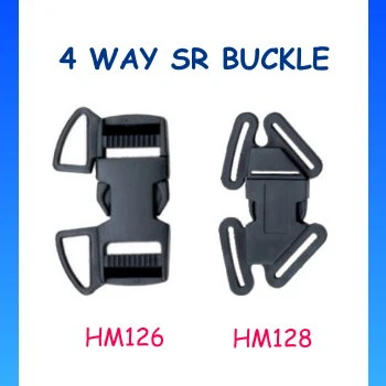 Plastic 3-way baby car seat belt side release stroller buckle