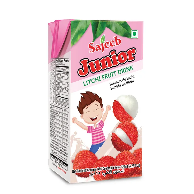 
Sajeeb Junior Fruit Drinks (Mango, Orange, Pineapple, Fruit Cocktail, Apple, Litchi, Peach, Red Grape) Aseptic Pack 125 ml 
