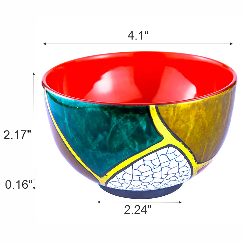 
HIGH QUALITY HAND-PAINTED VIETNAM COLORFUL BOWL LACQUER DECORATIVE HOT SELLING WOODEN BOWLS 