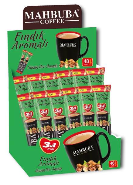 Hazelnut Flavored Mahbuba Coffee 17g Manufacturer From Turkey Instant Coffee High Quality coffee