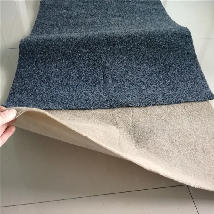 Velour Finish Resin Back Black Acoustic Subwoofer Box Automotive Trunk lining Carpet Black Car Speaker Box Carpet