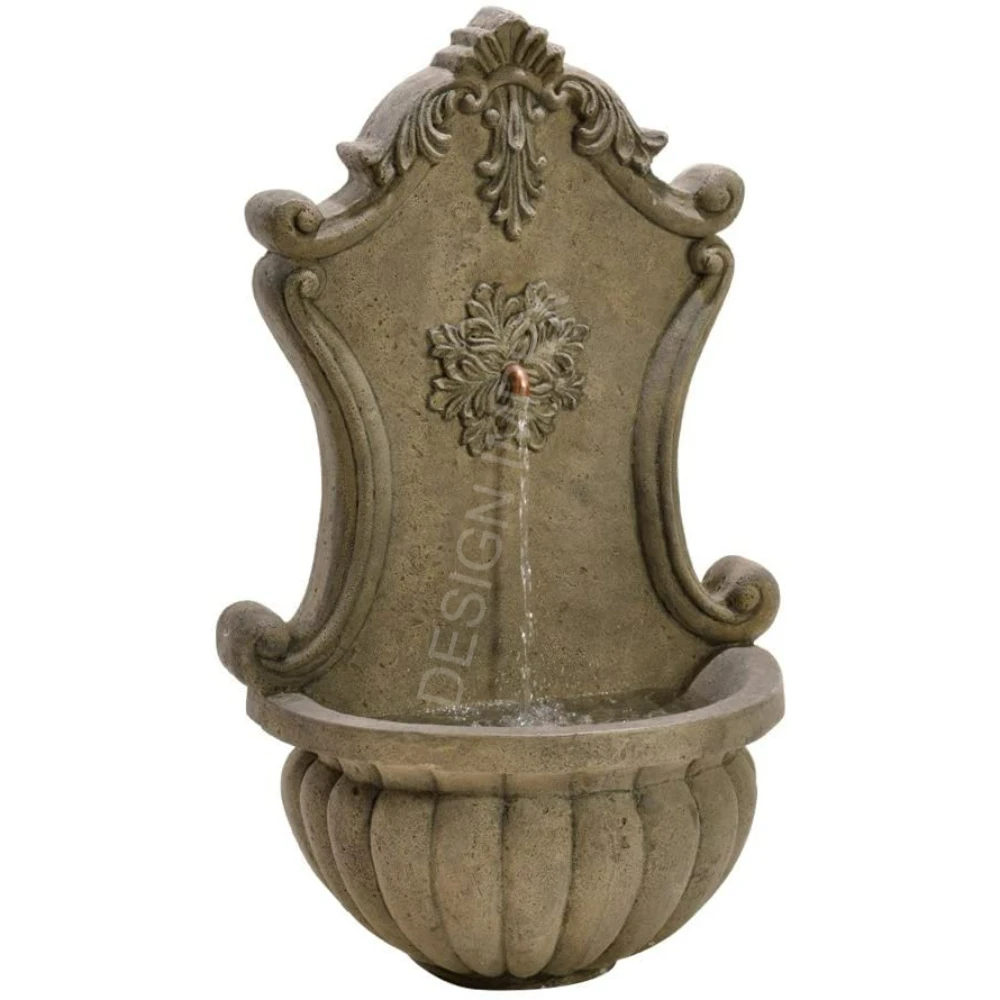 Hand Painted European Style Metal Wall Fountain heavy Duty Handcrafted Bulk High Indoor Outdoor Uses Good Quality Wall Fountain