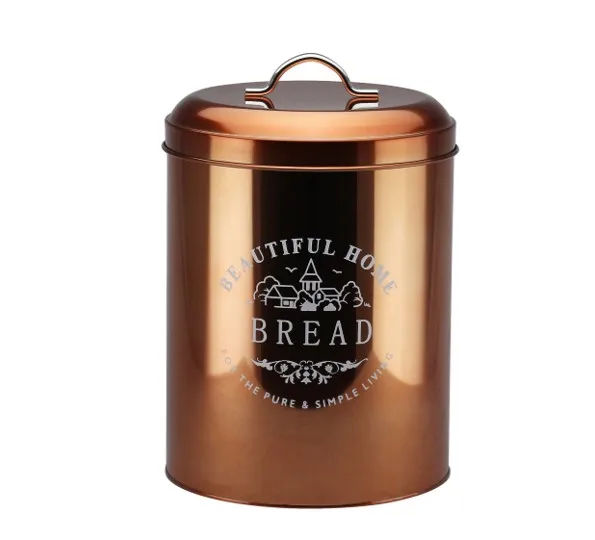 
 Разумная цена, классический металлический большой круглый контейнер для хранения, жестяной контейнер  