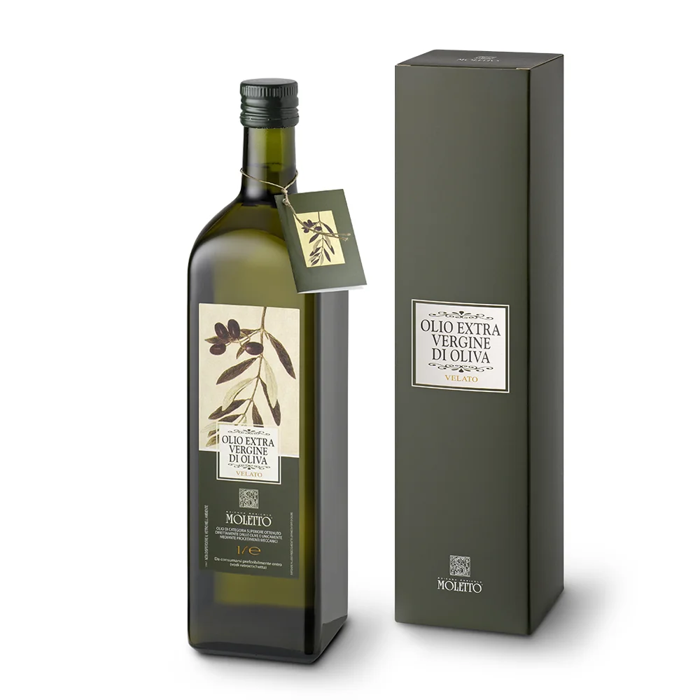 Extra Virgin Olive Oil Velato 1 Liter Glass Bottle