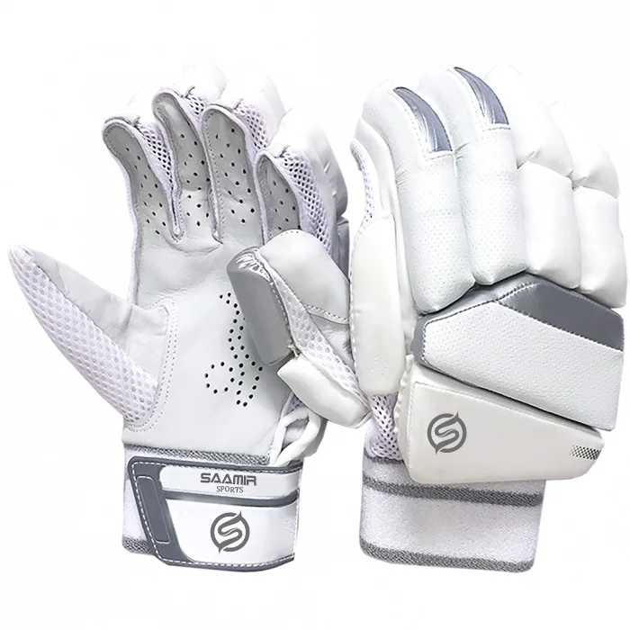 Plain Cricket Batting gloves comfortable high quality cricket gloves for players / Customize logo size and color