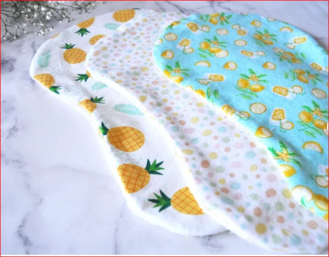 High Quality 100% Organic Cotton Baby Cotton Bib Drool Bib Bandana Bibs Burp Cloth for baby