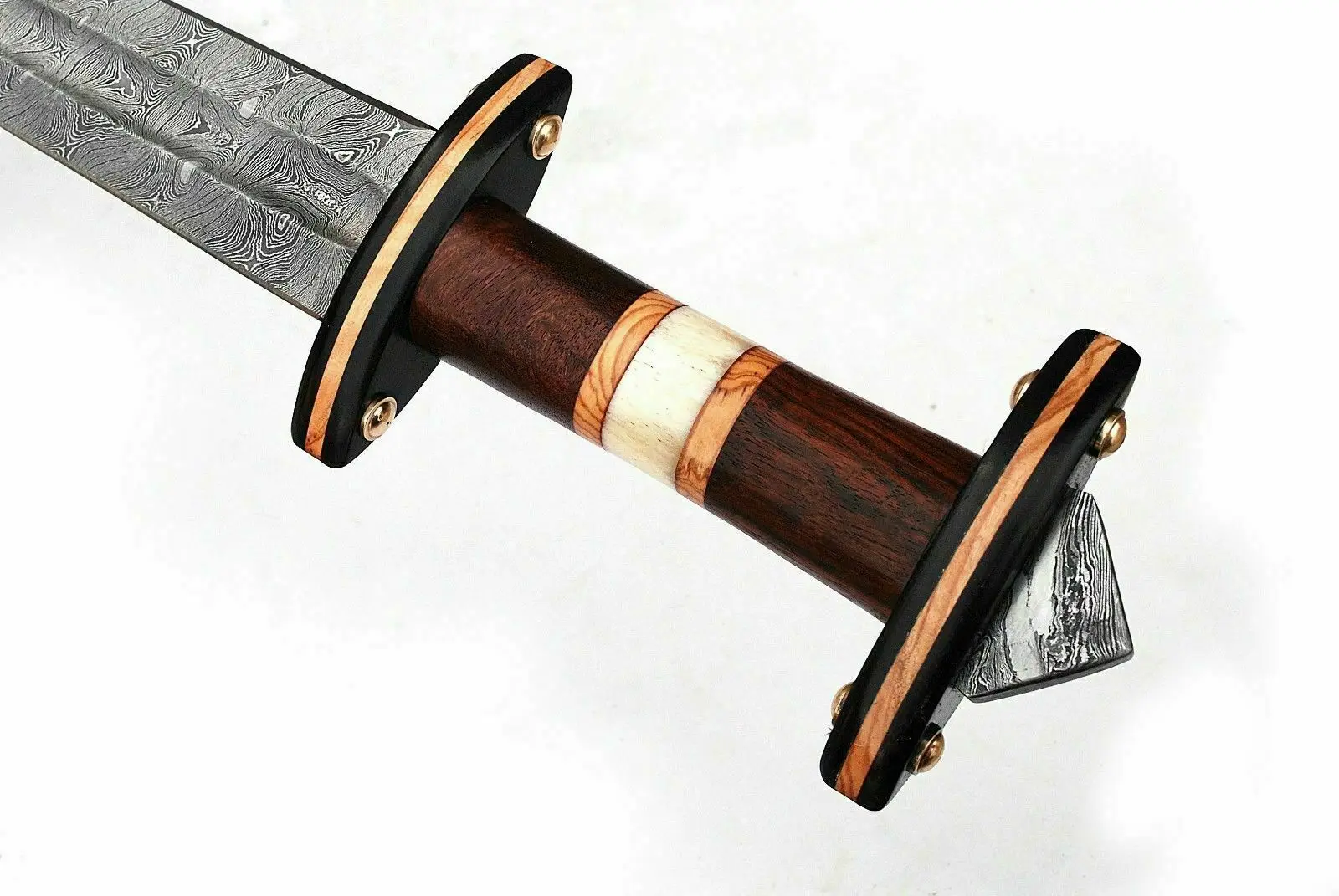 Охотничий Меч ручной работы JS 30 дюймов из дамасской стали с ножнами