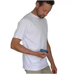 Мужская хлопковая рубашка с коротким рукавом, классический дизайн