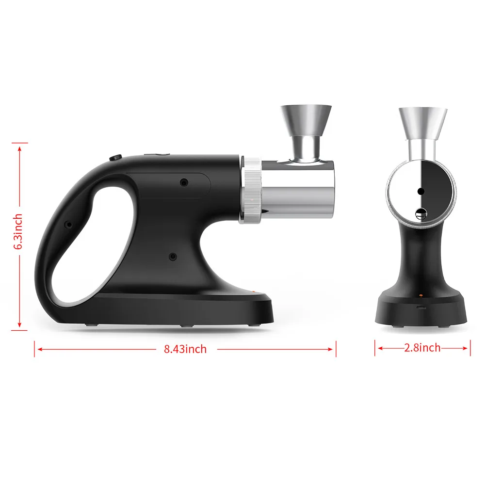 Портативный Ручной пистолет для холодного курения, электрический пистолет для приготовления еды и напитков, коктейлей, коптильня, инфузор, мясо